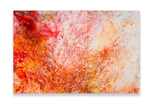 Penny Siopis; Swarm, diptych