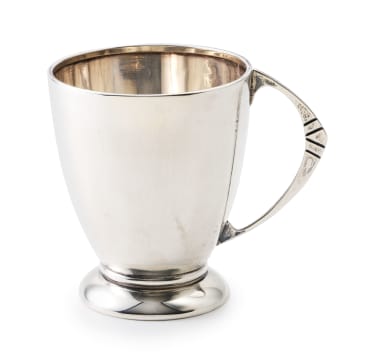 A George VI silver christening cup, Angora Silver Plate Co Ltd, Birmingham, 1946