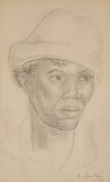 Maggie Laubser; Portrait of a Young Man