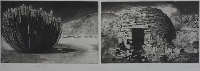 Lyn Smuts; Fabricated Landscape, diptych