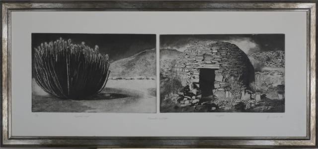 Lyn Smuts; Fabricated Landscape, diptych