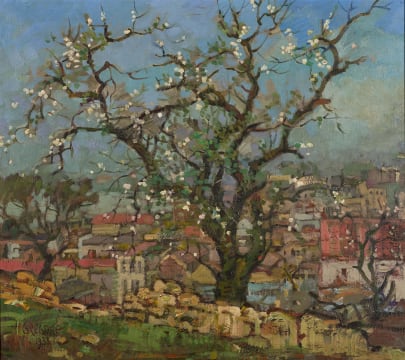 Gregoire Boonzaier; Tree in Blossom