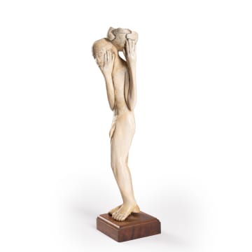 Carl Roberts; Male Nude with Bowl
