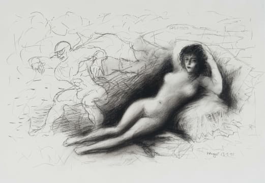 Braam Kruger; Reclining Nude