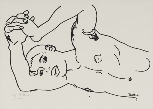 Walter Battiss; Male Nude (Torso)