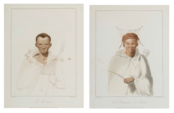 Samuel Daniell; A Hottentot; A Bosjeman in Armour; two