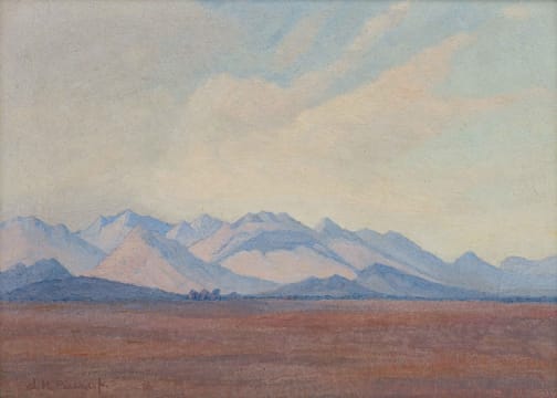Jacob Hendrik Pierneef; A Mountainous Landscape