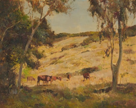 Errol Boyley; Landscape with Cattle and Trees