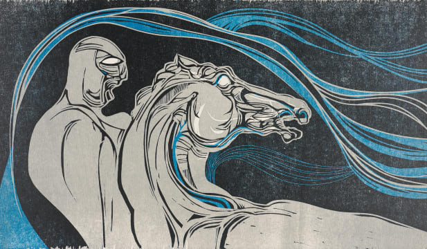 Cecil Skotnes; He Borrows the Dairy's Horse, from The White Monday Disaster portfolio