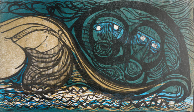 Cecil Skotnes; His Second Brave Pair, from The White Monday Disaster portfolio