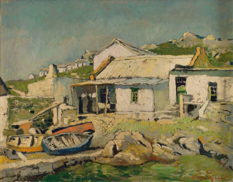 Terence McCaw; Cottages and Boats, Saldanah (sic)