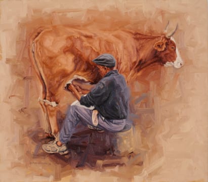 Sipho Ndlovu; Morning Milking