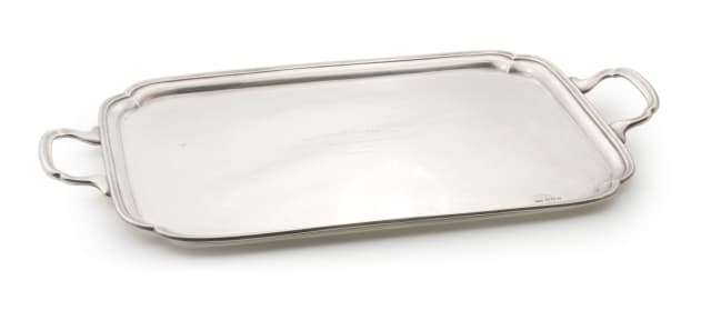 An Elizabeth II silver tray, Viners Ltd, Sheffield, 1966