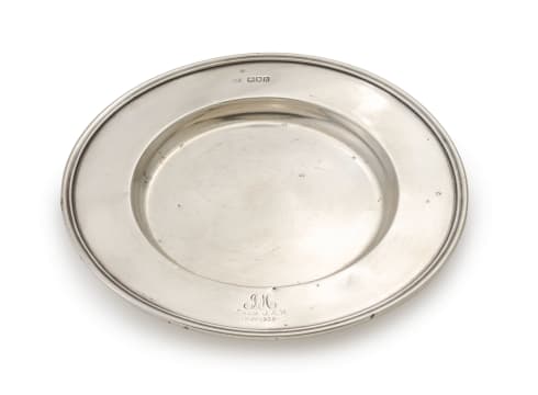 An Edward VII silver charger, Mappin & Webb Ltd, London, 1903