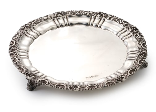 An Edward VII silver salver, Joseph Rodgers & Sons, Sheffield, 1904