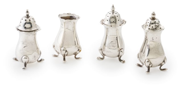 A George V silver salt, ES Barnsley & Co, 1917