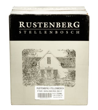 Rustenberg; Five Soldiers Chardonnay; 2017; 6 (1 x 6); 750ml