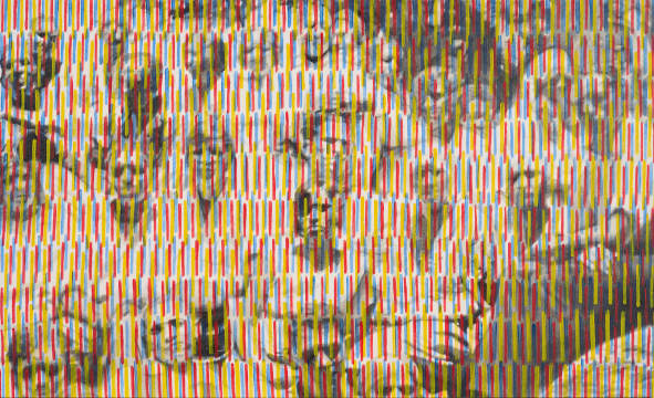 Marsi van de Heuvel; Untitled (Red, Blue and Yellow) I
