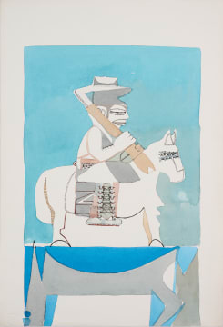 Abstracted Horse, Rider and Beast II