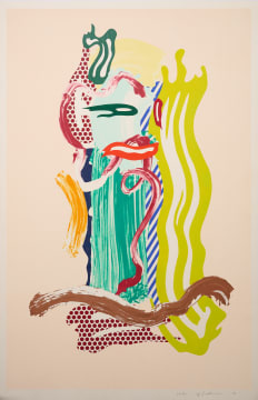 Roy Lichtenstein; Portrait, from the Brushstroke Figures series (Corlett 229) (RLCR 3800)