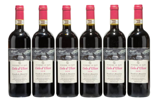 Podere Le Ripi; Brunello di Montalcino Cielo d'Ulisse; 2018; 6 (1 x 6); 750ml