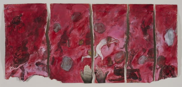Red Reset Session Untitled (Composition in Red with Figures) by Penny Siopis | Strauss & Co