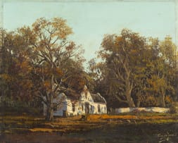 Tinus de Jongh; House Among the Trees