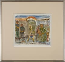 Lippy (Israel-Isaac) Lipshitz; Figures in an Interior