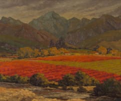 John Williams; Landscape with Fields and Mountains