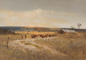 Christopher Tugwell; Tending Cattle