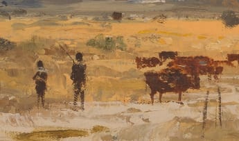 Christopher Tugwell; Tending Cattle