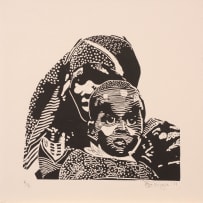 Bambo Sibiya; Portraits, a pair