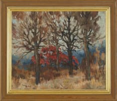 Max Boullé; Landscape with Trees