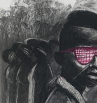 Nelson Makamo; Figure with Pink Sunglasses