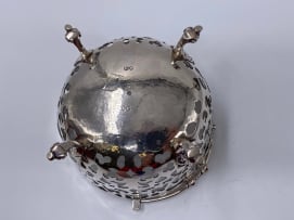 A Victorian silver basket and cover, Joseph Angell & John Angell, London, 1845
