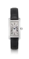 Lady's 18ct white gold 'Tank Americaine' Cartier wristwatch, Ref. 1713