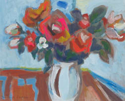 Herbert Coetzee; Roses in a Vase