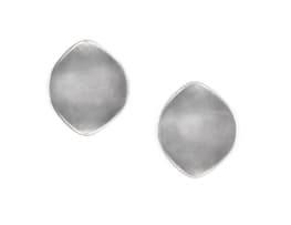 Pair of Georg Jensen silver clip earrings, No 131, designed by Nanna Ditzel, Denmark, .925 Sterling