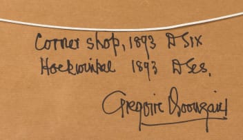 Gregoire Boonzaier; Corner Shop, 1893, D Six (sic)