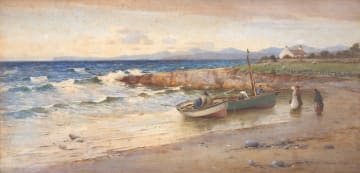 Warren Williams; Boats on the Shore