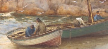 Warren Williams; Boats on the Shore