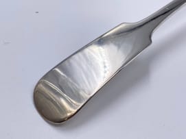 A Victorian silver 'Fiddle' pattern soup ladle, Marshall & Sons, Edinburgh, 1849
