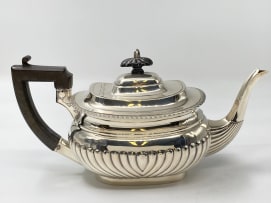 A George V silver teapot, Walker & Hall Company Limited, London, 1917