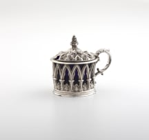 A William IV silver mustard pot, Henry Wilkinson & Co, Sheffield, 1838