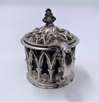 A William IV silver mustard pot, Henry Wilkinson & Co, Sheffield, 1838