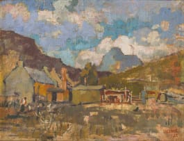 Gregoire Boonzaier; Huisies en Berge, Genadendal, Kaap