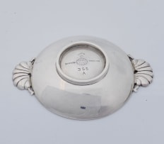 A pair of Georg Jensen silver miniature dishes, designed by Gundorph Albertus, 1925-1932