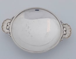 A pair of Georg Jensen silver miniature dishes, designed by Gundorph Albertus, 1925-1932