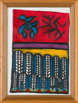 Katala Flai Shipipa; Abstract Composition with Leaves, Flower and Thorns