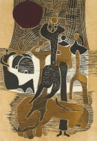 Lucky Sibiya; Two Works from The Umabatha Series, two